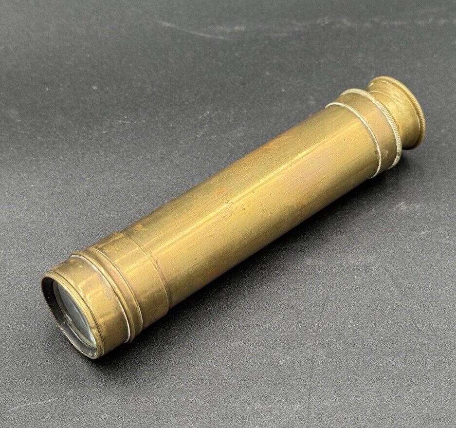 Télescope de poche pour capitaine de navire 20ème siècle en laiton Vintage 1900's Bon état - En vente à Taranto, IT
