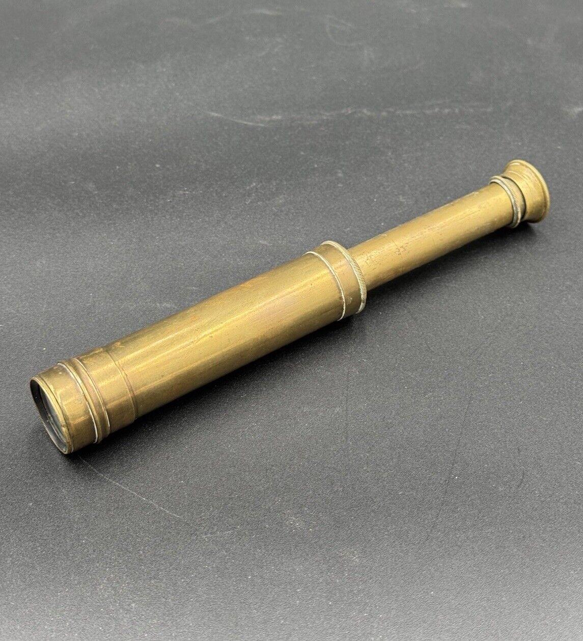 Mid-20th Century Télescope de poche pour capitaine de navire 20ème siècle en laiton Vintage 1900's en vente