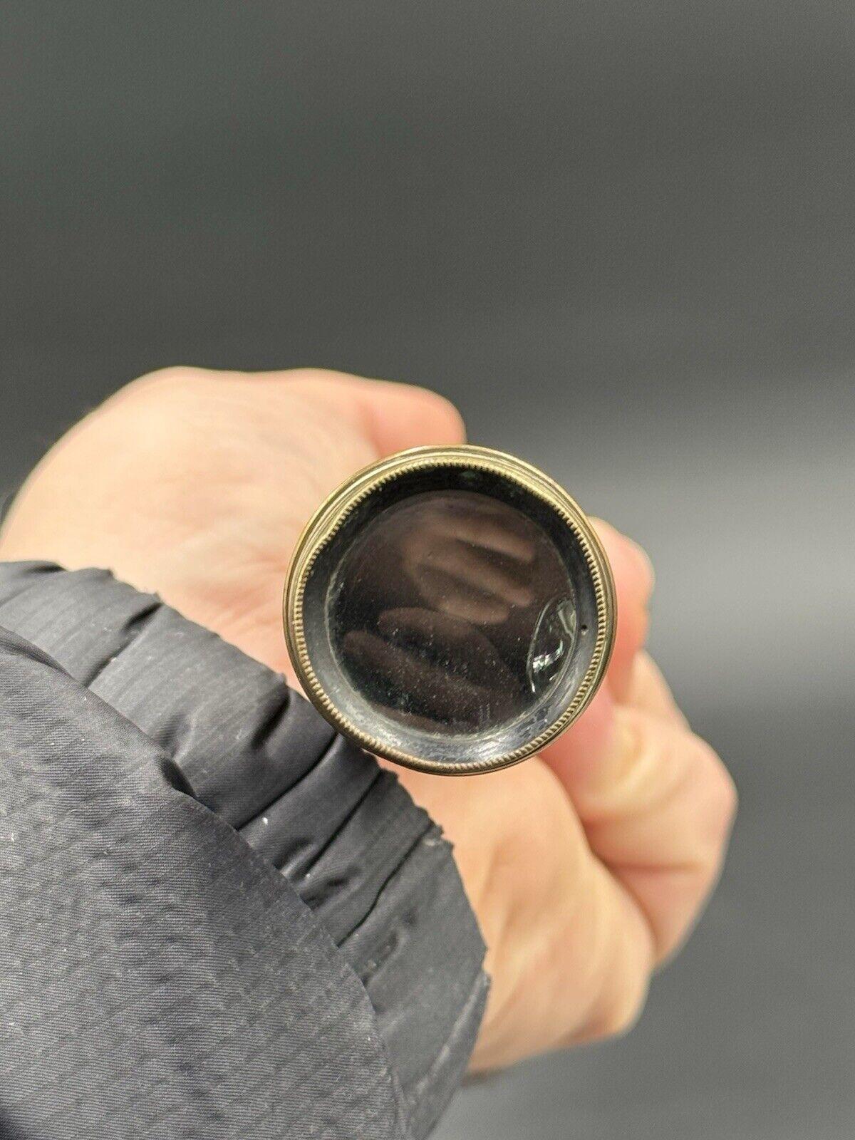 Télescope de poche pour capitaine de navire 20ème siècle en laiton Vintage 1900's en vente 2