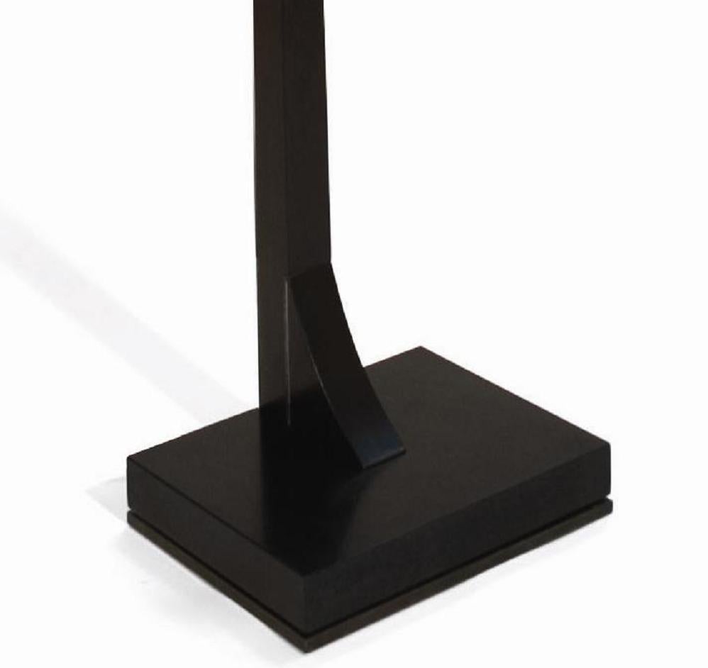 Modern Television and Art Easel Display Stand in Stone and Exotic Wood