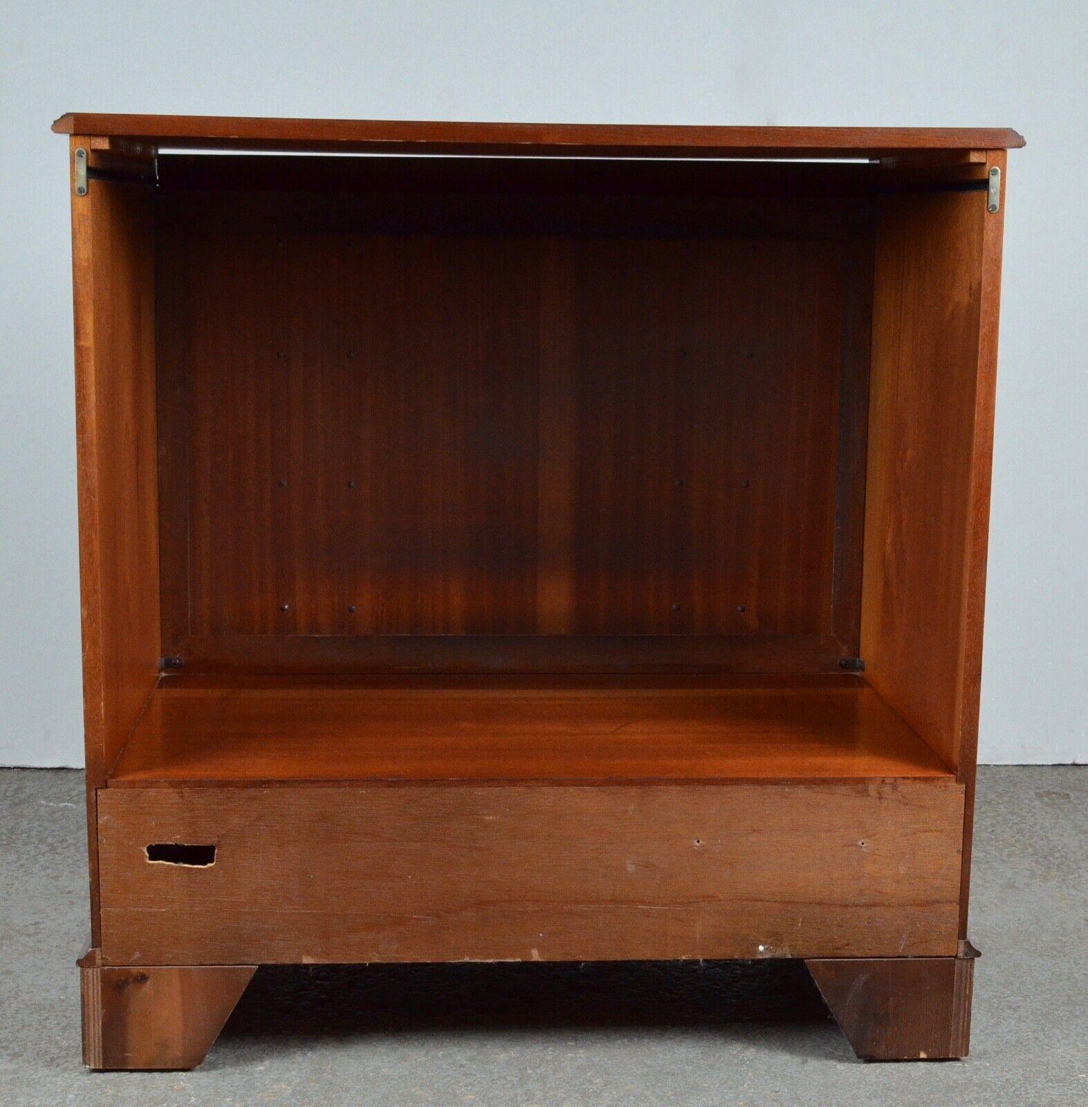 20th Century Television Cupboard Stand Media Unit / Storage in Walnut For Sale