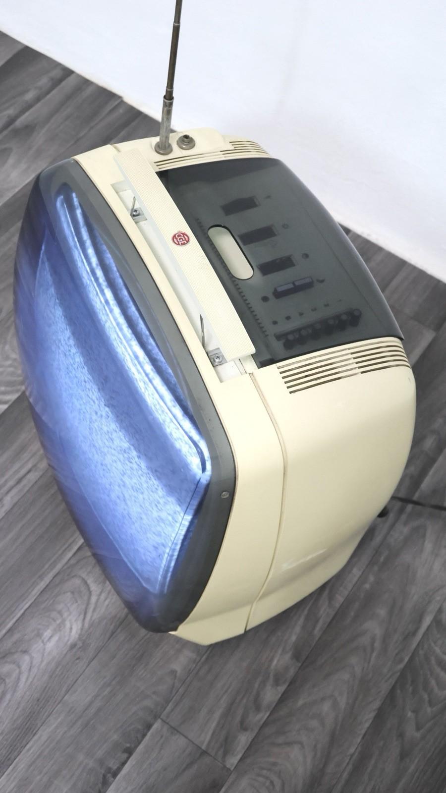 Fin du 20e siècle Televisore funzionante CGE Space Design Anni '70 Modernariato en vente