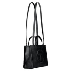 Telfar Medium Black Shopping Bag