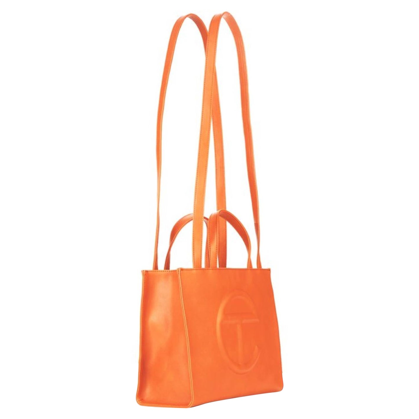 Telfar Medium Orange Shopping Bag
