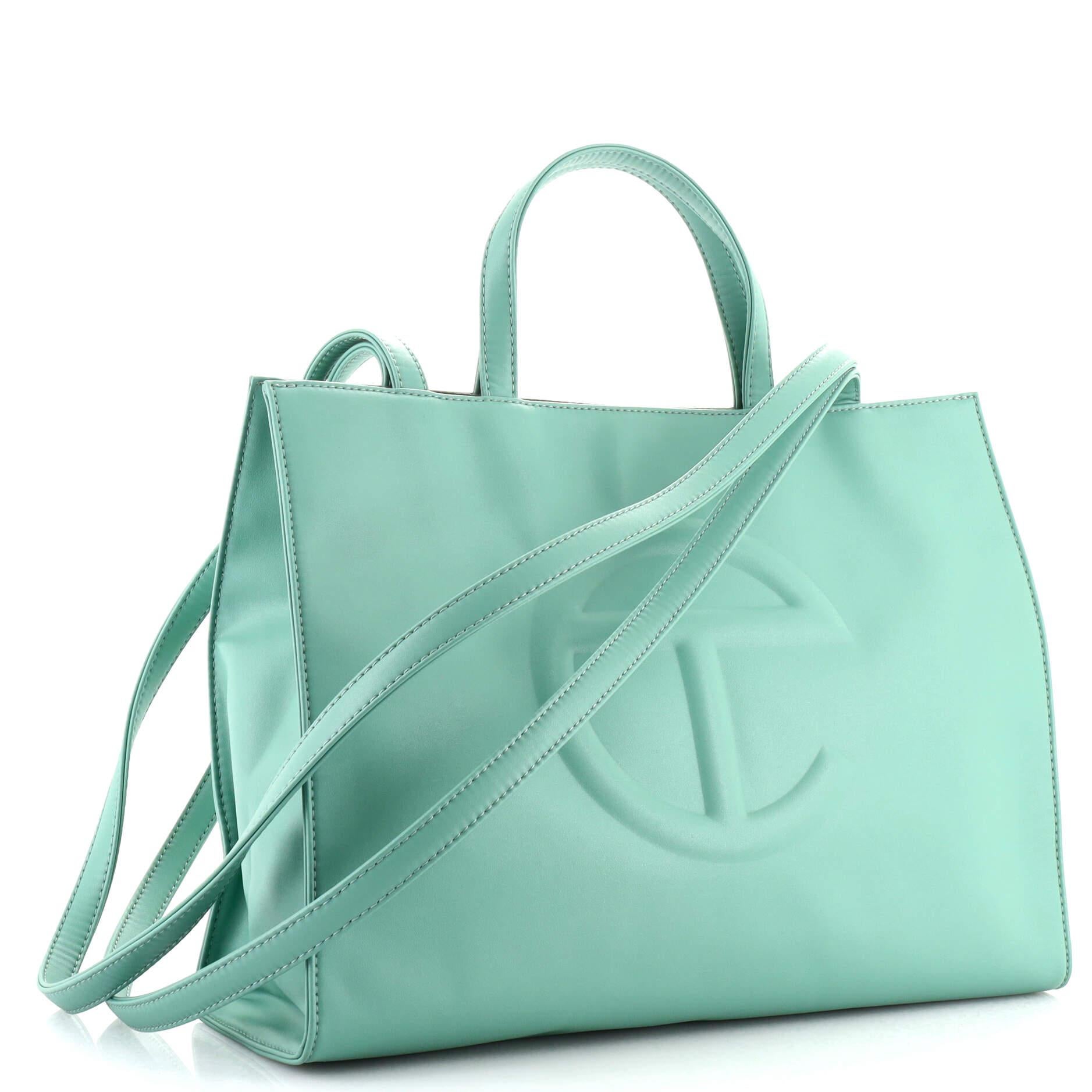 teal telfar bag