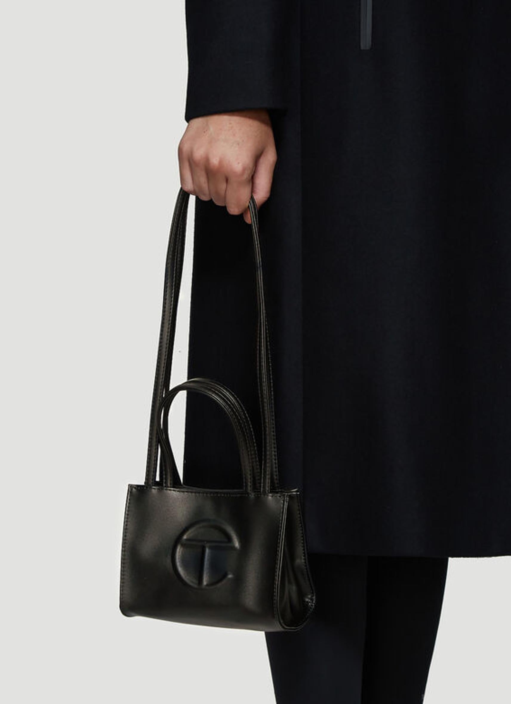 Telfar Small Black Shopper Bag In New Condition In Montreal, Quebec