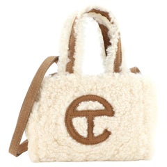 Telfar UGG Reverse Shopping Tote Shearling and Suede Small
