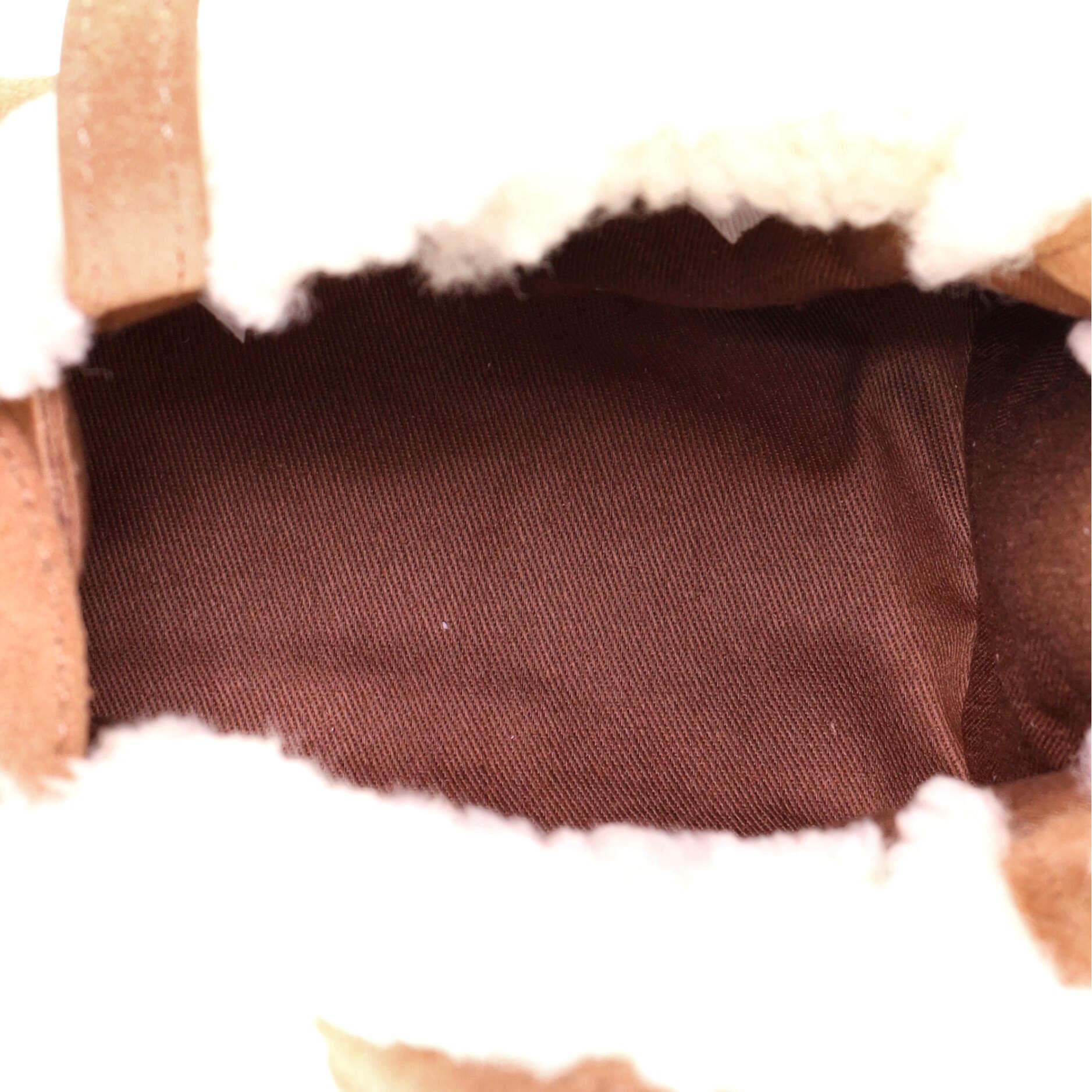 Marron Telfar UGG Shopping Fourre-tout en peau de mouton petit modèle