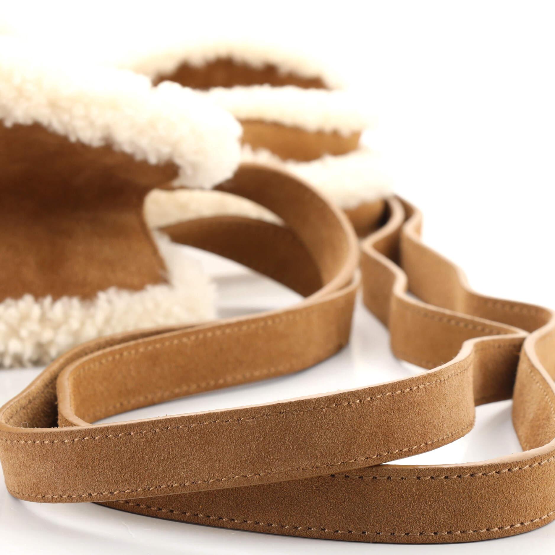 Telfar UGG Shopping Tote Suede with Shearling Medium 1