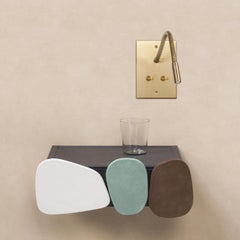 Tellaro Wall Mount Shelf with Drawer by Giobagnara