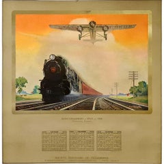 1932 original poster "Giant Conquerors of Space and Time" by Teller Griff