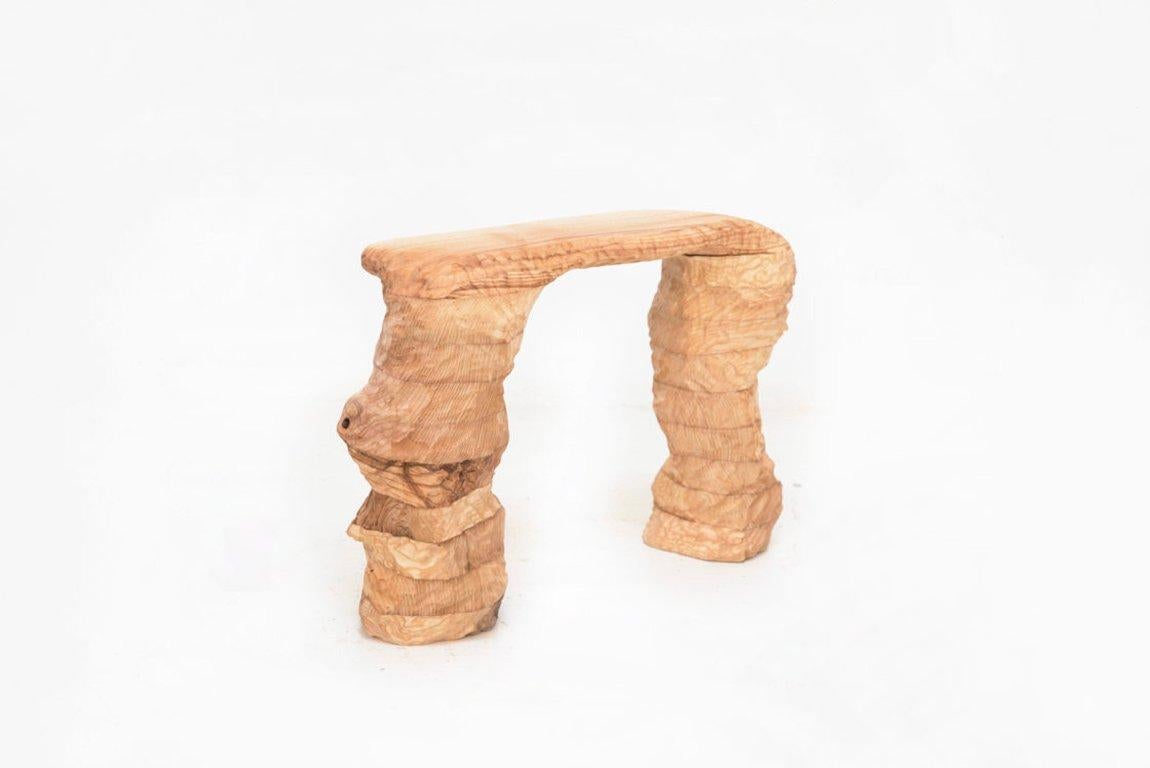 TELLURICO

Stool 02,
Eindhoven, 2019
Handcarved pine wood, oiled finished

Measurements
50x25x40h cm
19,68 x 9,48 x 15,78h cm

Biography
Tellurico is a multidisciplinary design studio specialized in objects and installations founded by