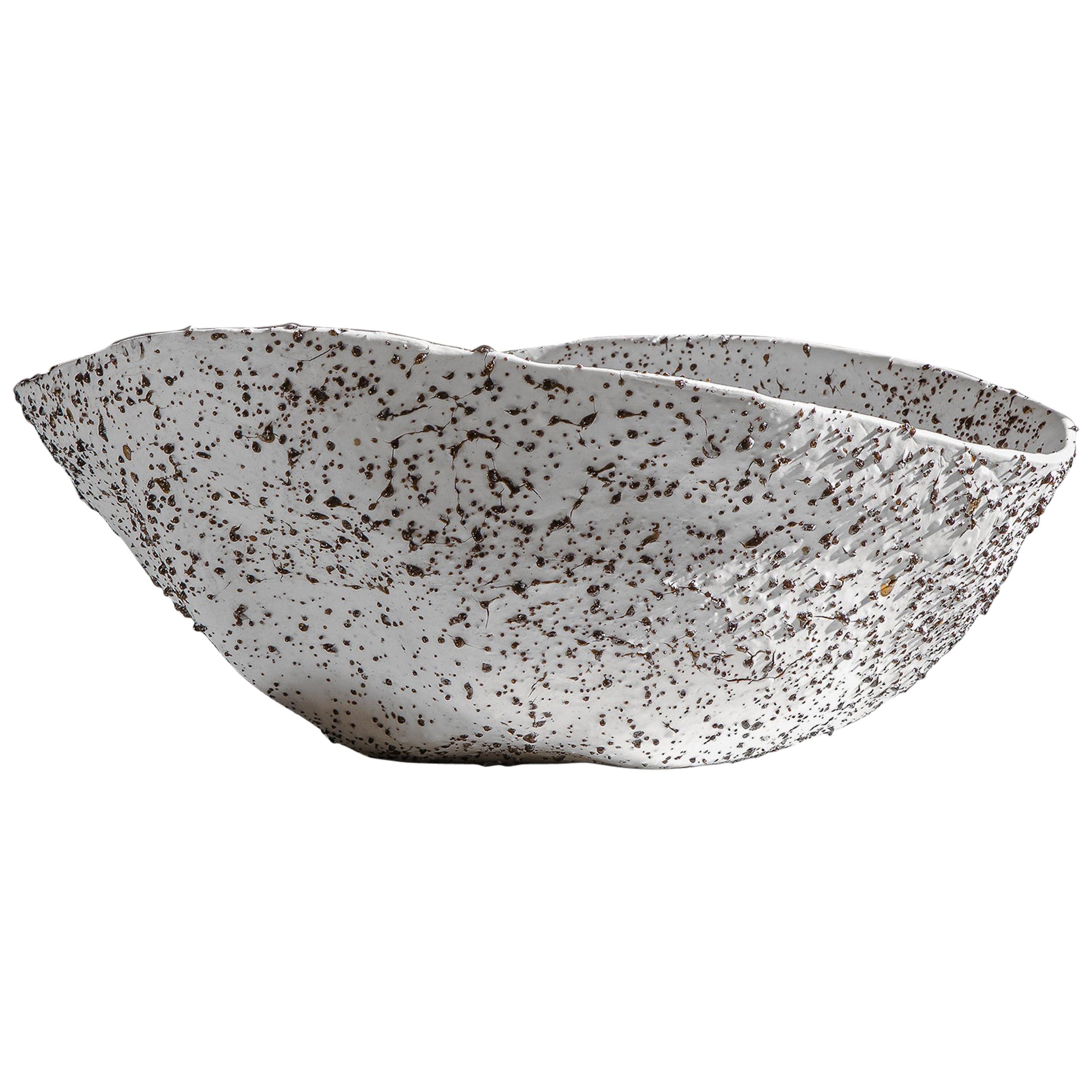 Telluride, Stracciatella, grand bol, centre de table, porcelaine volcanique, récipient