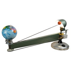 Vintage Tellurium mechanical/electrical model of the solar system Phiwe Italian 1950s