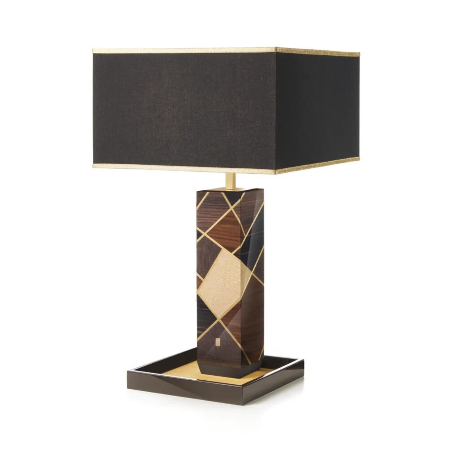 Wood Tellux Riviera Table Lamp by Morici For Sale