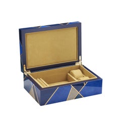 Caja de joyas Tellux SC1 Azul Mediterráneo