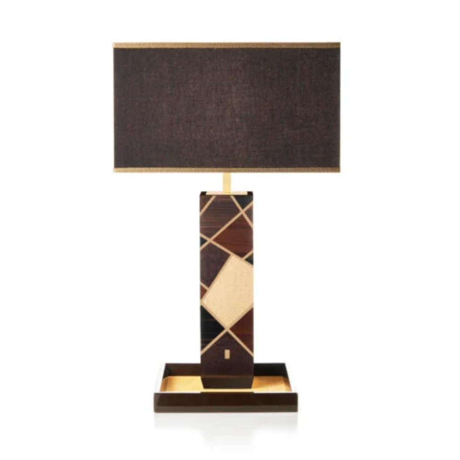 Tellux Vulcano Table Lamp by Morici
Dimensions: W 21 x D 21 x H 46 cm, Square shape W 35 x D 35 x H 20 cm
Materials: Wood.
Finish : Glossy brushed polyester.

Table lamps made of various types of wood, painted with a special high-gloss mirror