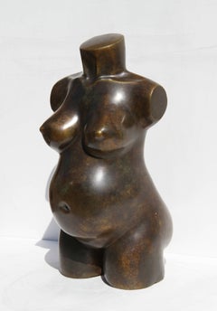 Fertility Venus, Bronze Nude Sculpture by Telly Mia