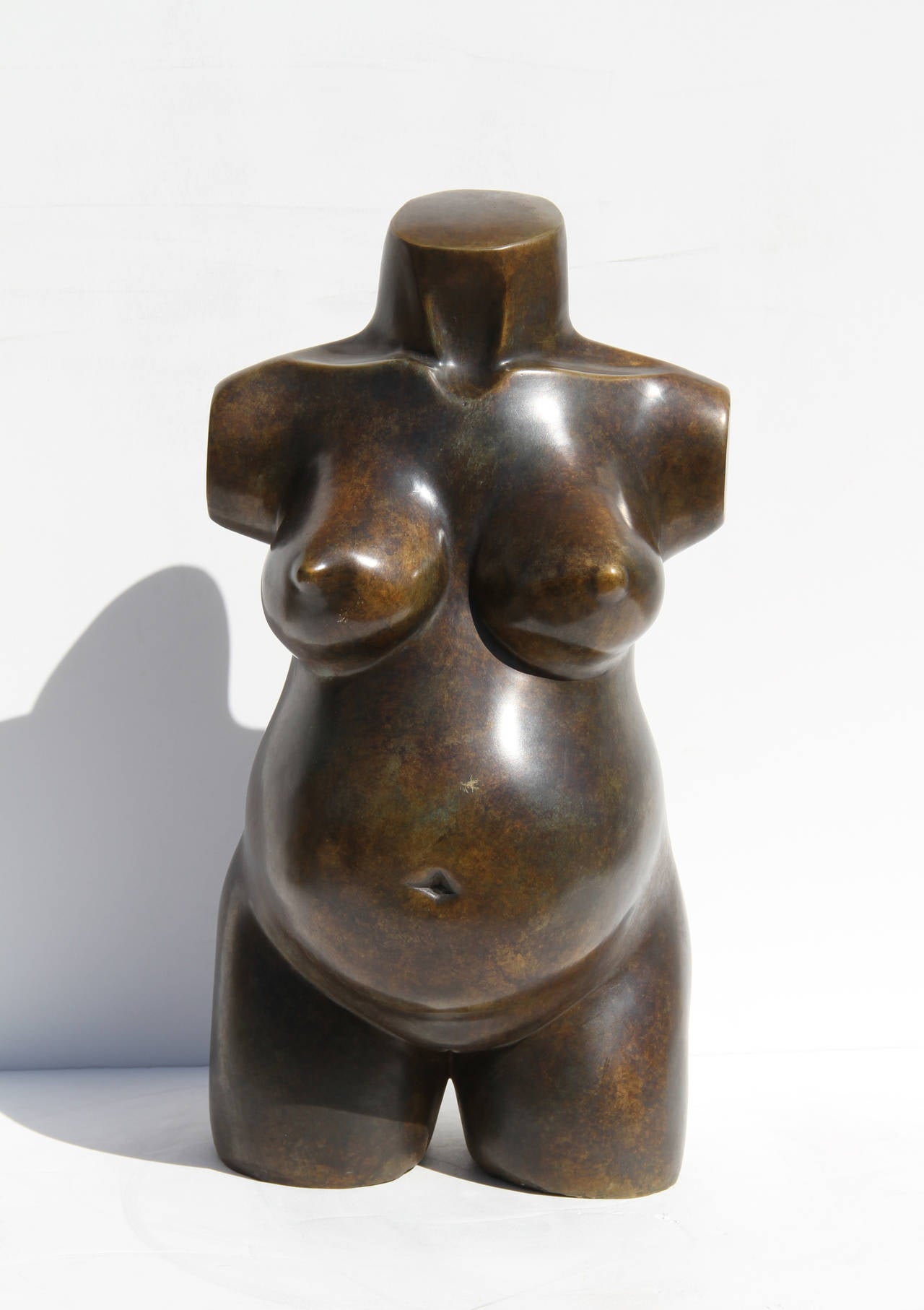 Fertility Venus, Bronze Nude Sculpture by Telly Mia