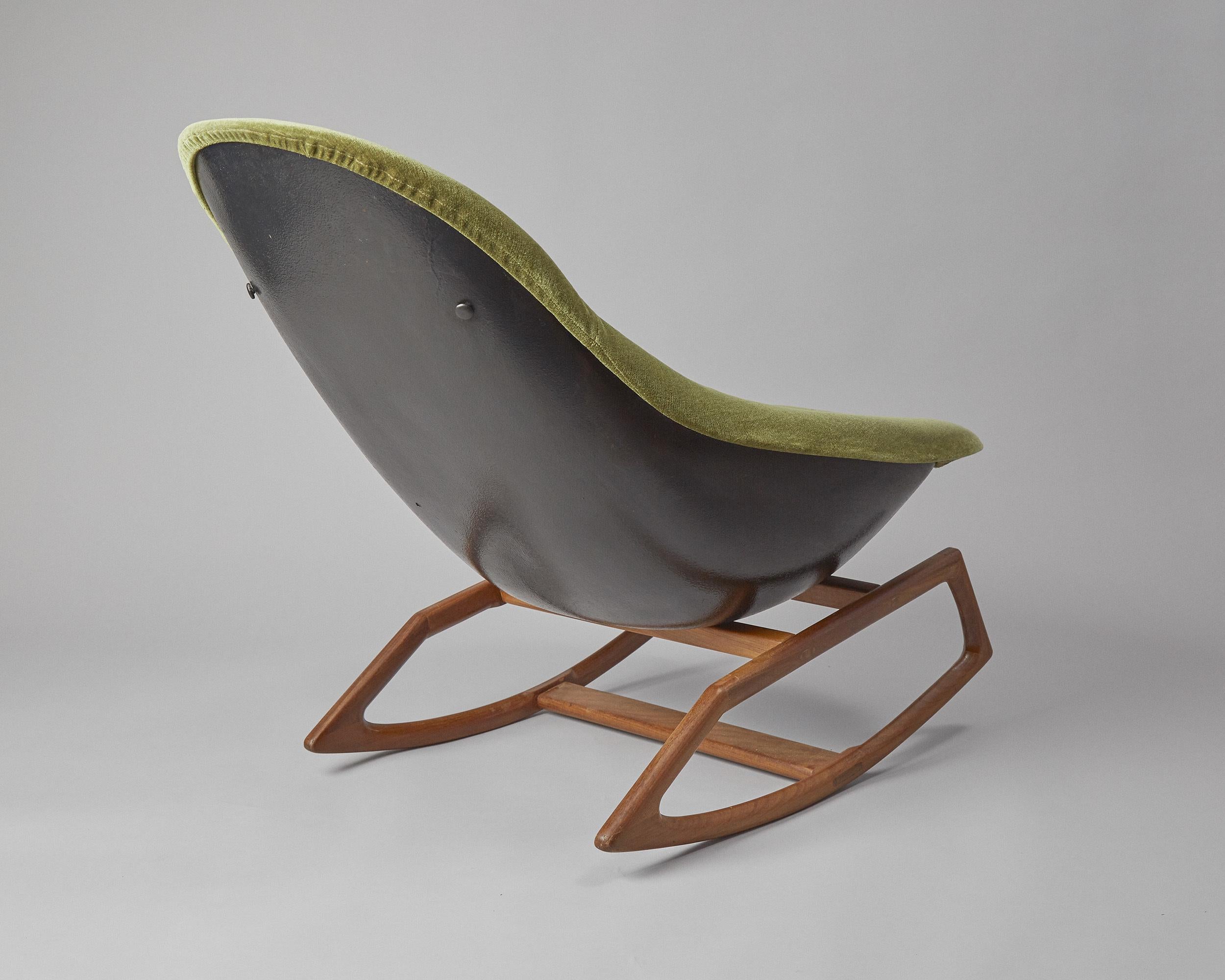 Space Age Telstar Gemini Rocking Chair by Walter S Chenery for Lurashell