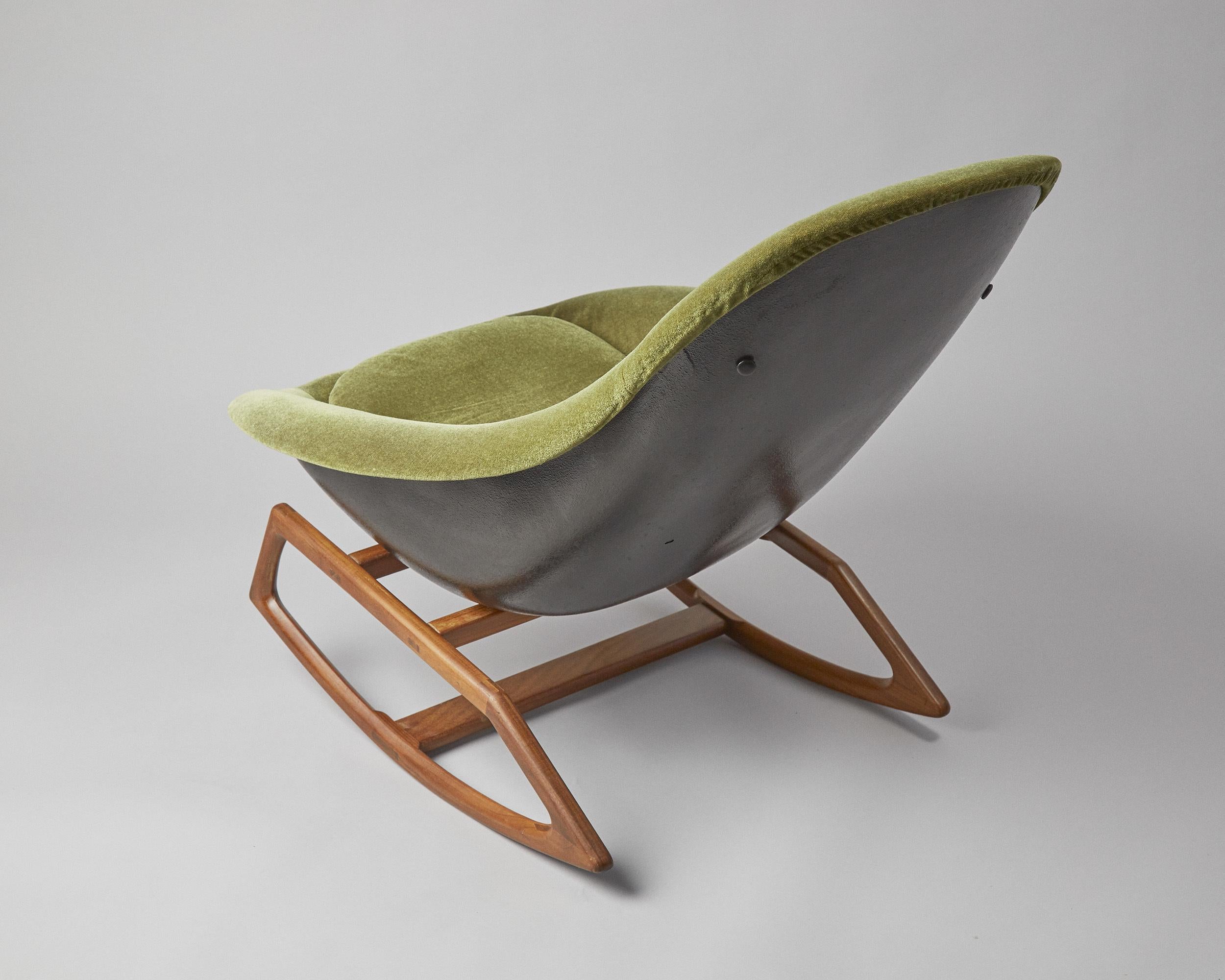 British Telstar Gemini Rocking Chair by Walter S Chenery for Lurashell
