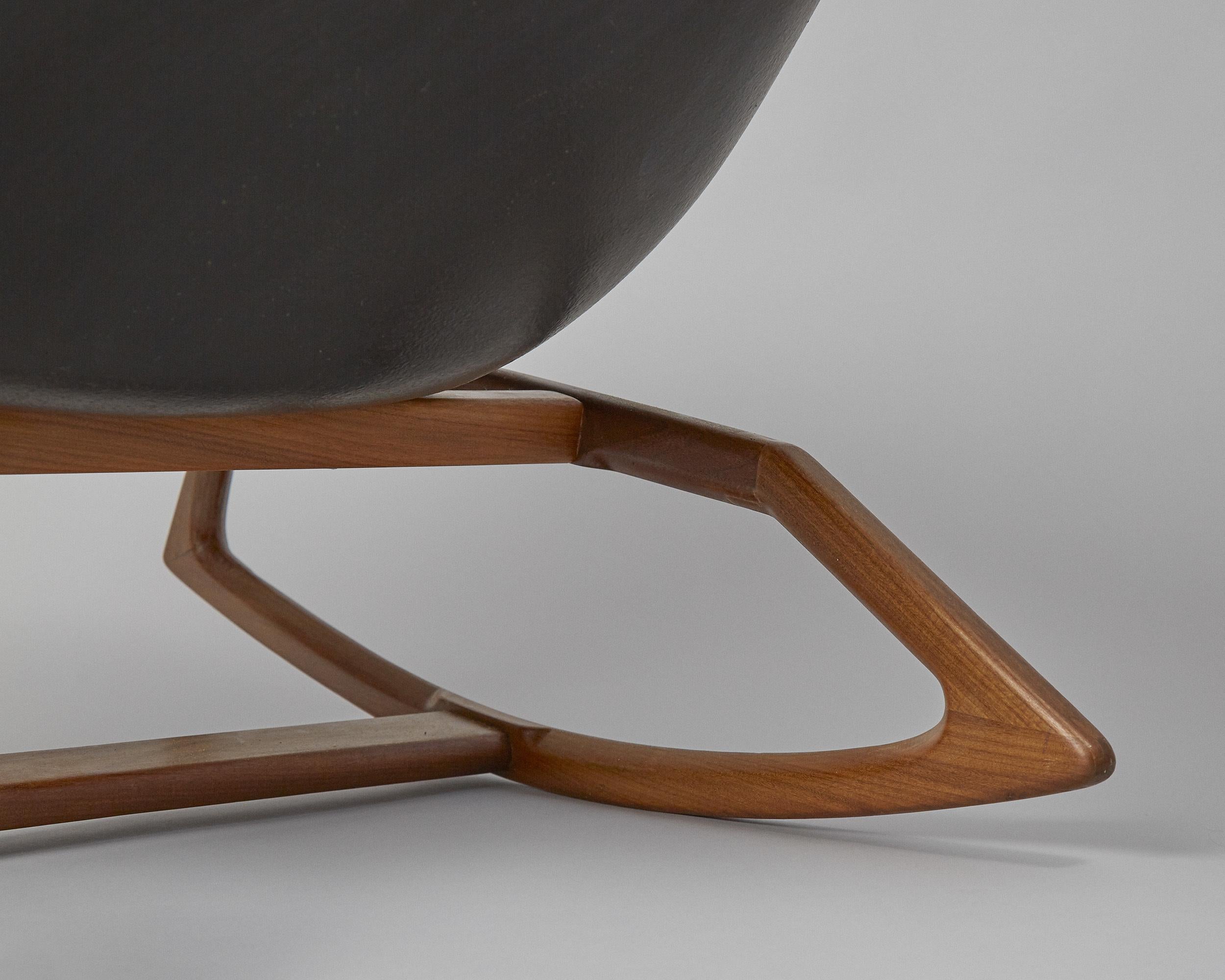 Chenille Telstar Gemini Rocking Chair by Walter S Chenery for Lurashell