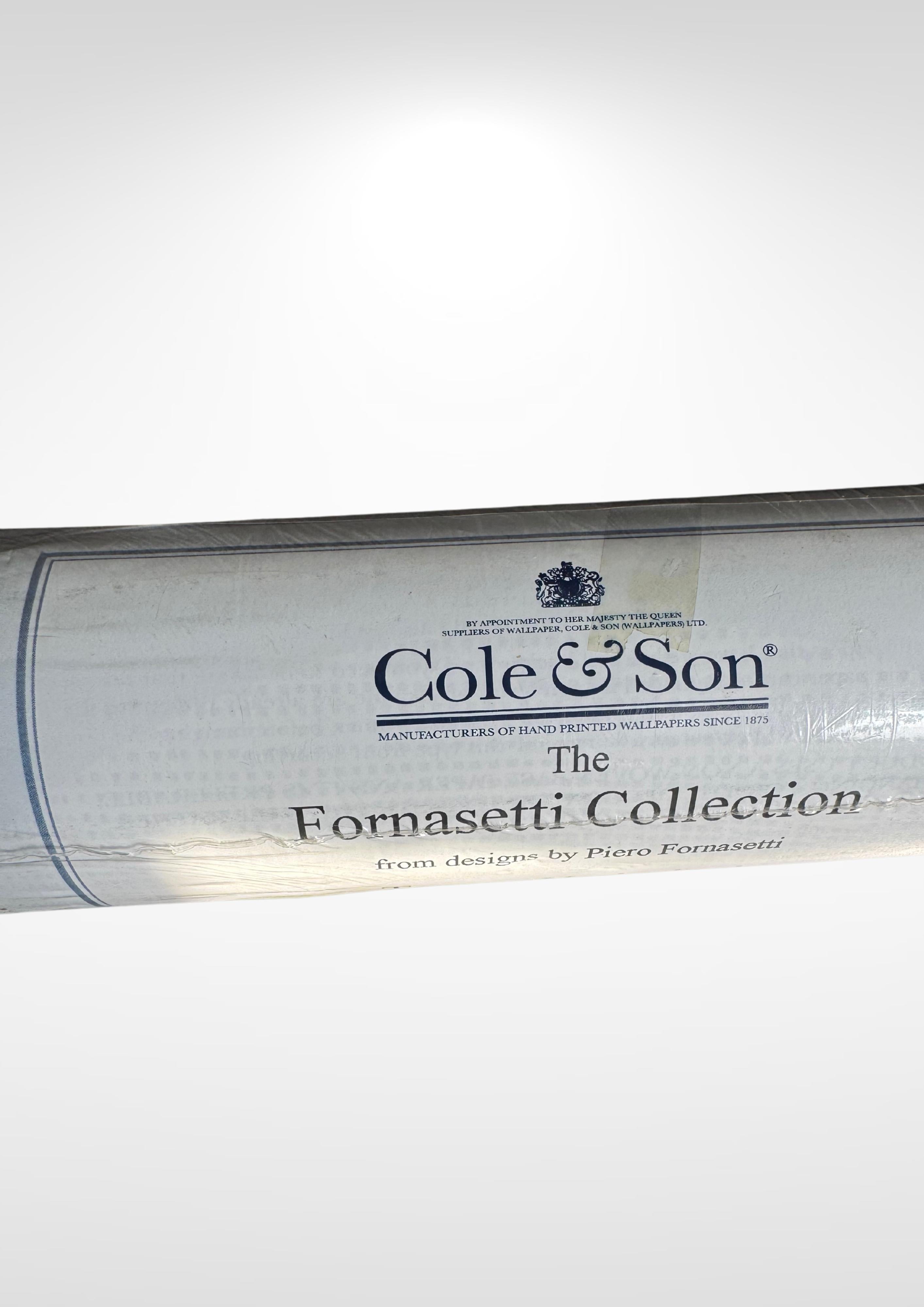 Anglais Papier peint Cole & Son TEMA E VARIAZIONI Lina Cavalleri Face by Piero Fornasetti en vente
