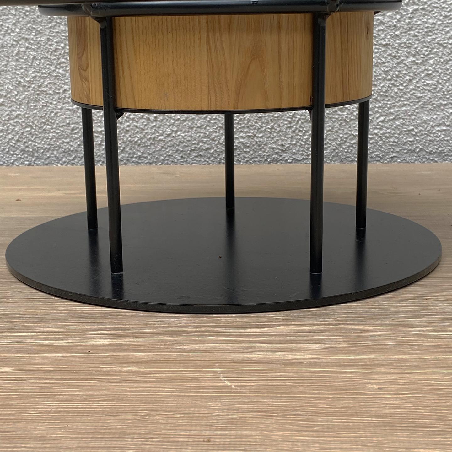 Lacquered Tembo Low Stool or Pedestal For Sale