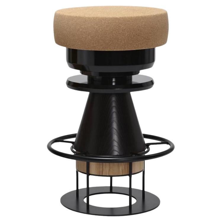 Tembo Stool Shades of Black by La Chance