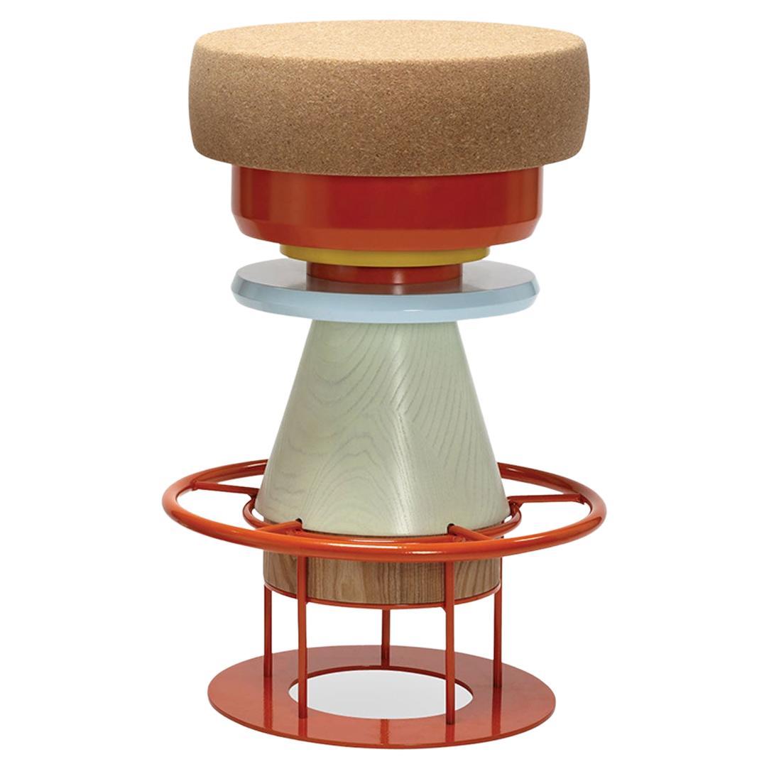Tembo Stool, Color Body, by Note Design Studio for La Chance For Sale