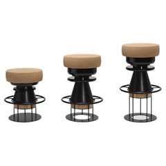 Tembo Stool, Shades of Black, by Note Design Studio for La Chance