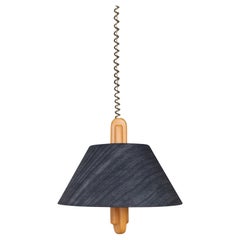 Temde Ceiling Light with Silk Lampshade - Mid-Century Design - 1960s Temde Ceiling Light with Silk Lampshade - Mid-Century Design - 1960s