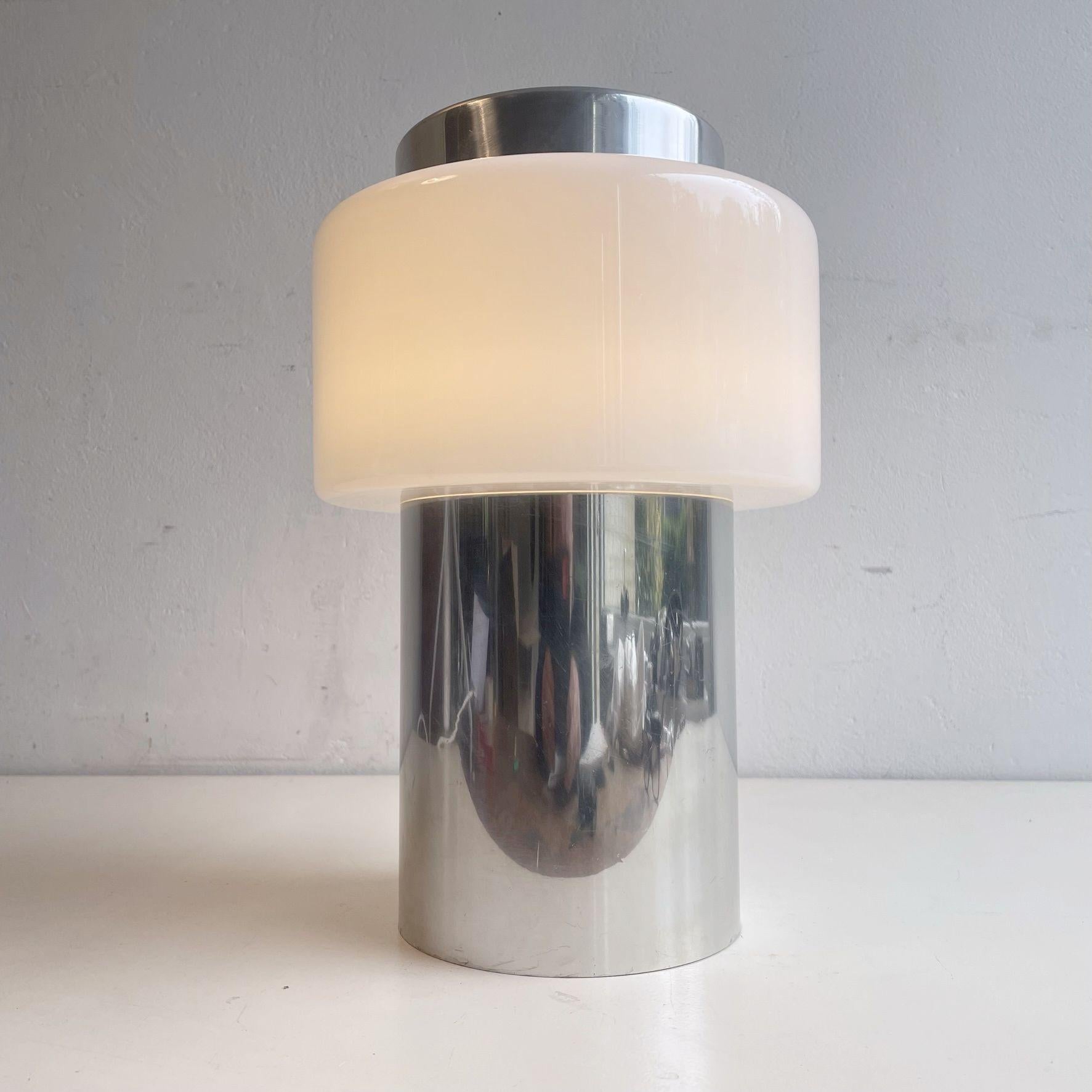 Fin du 20e siècle Lampe de table Temde Chrome 70ies en vente
