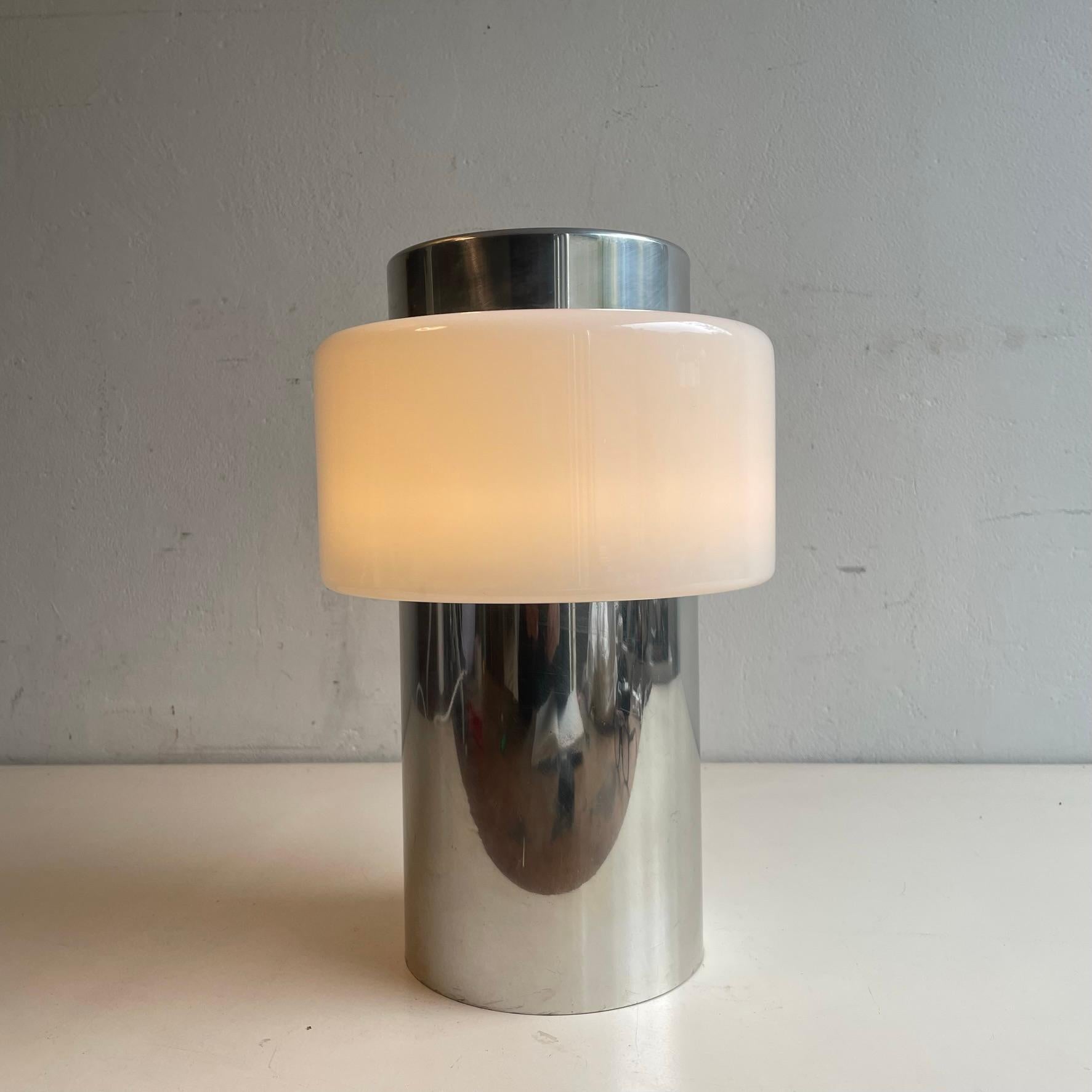 Métal Lampe de table Temde Chrome 70ies en vente