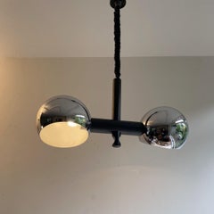 Temde Double Chrome Ball Pendant Light Seventies