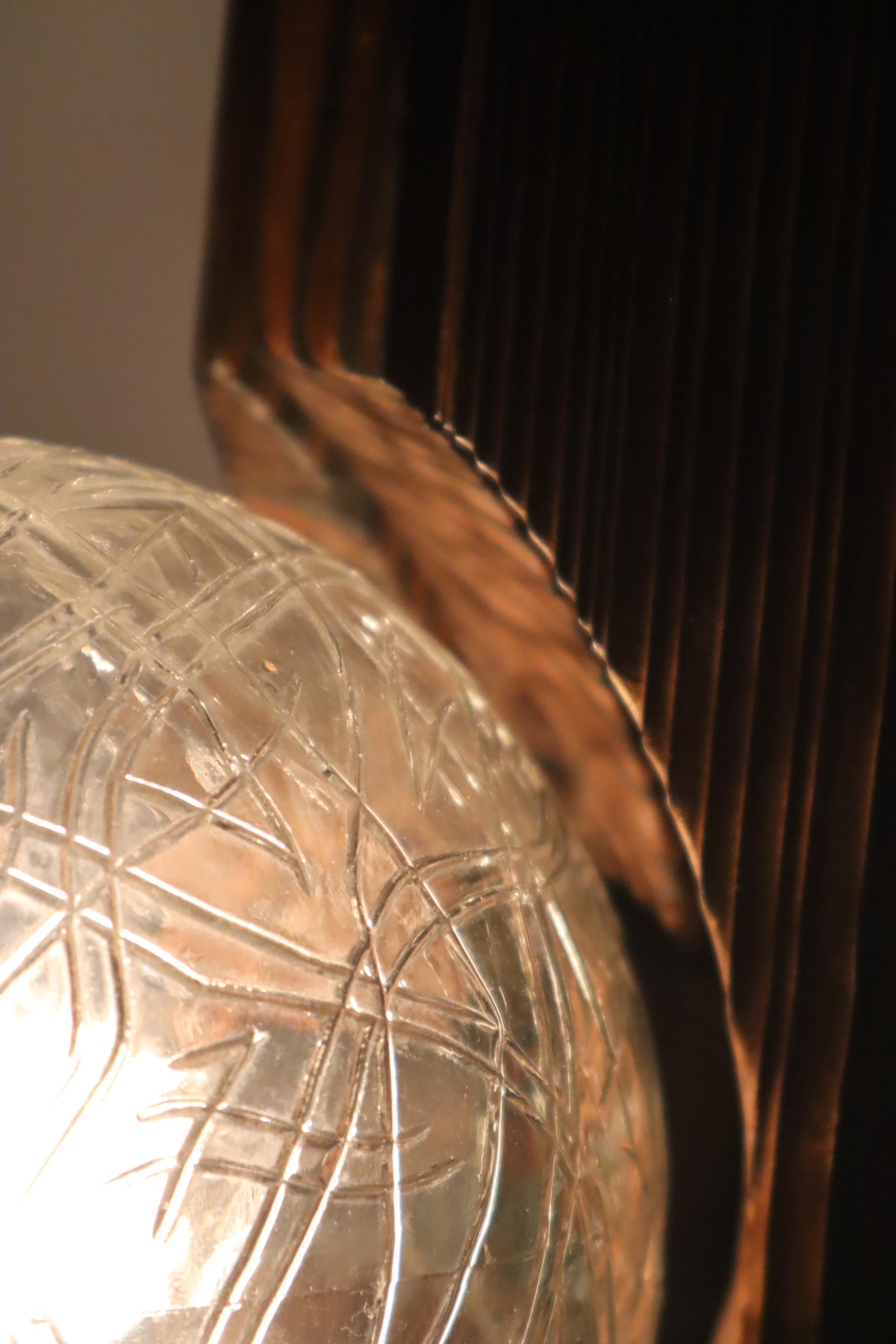 Appendino scultoreo Temde  Lampada anni '60, Svizzera. in vendita 3