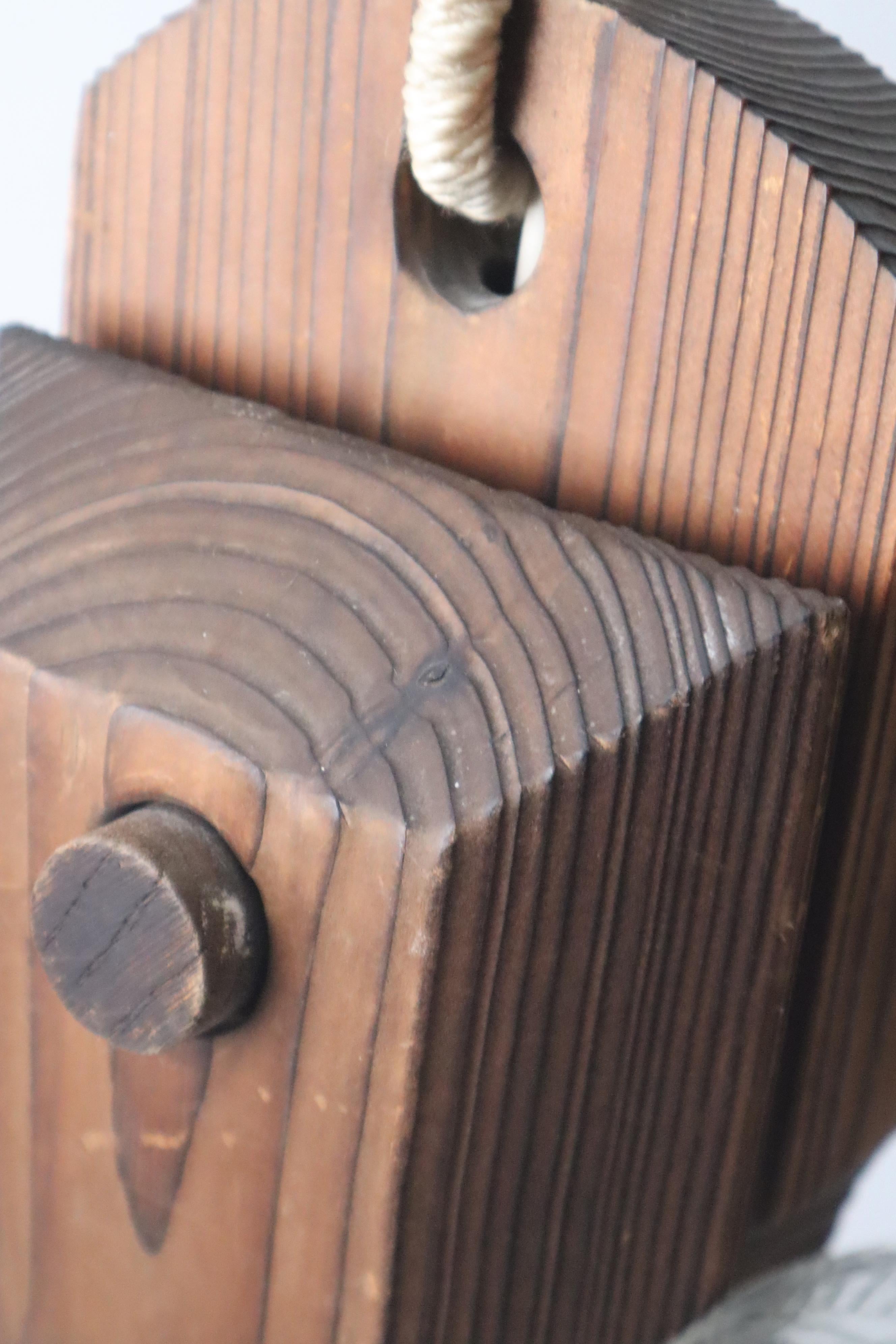 Appendino scultoreo Temde  Lampada anni '60, Svizzera. in vendita 6