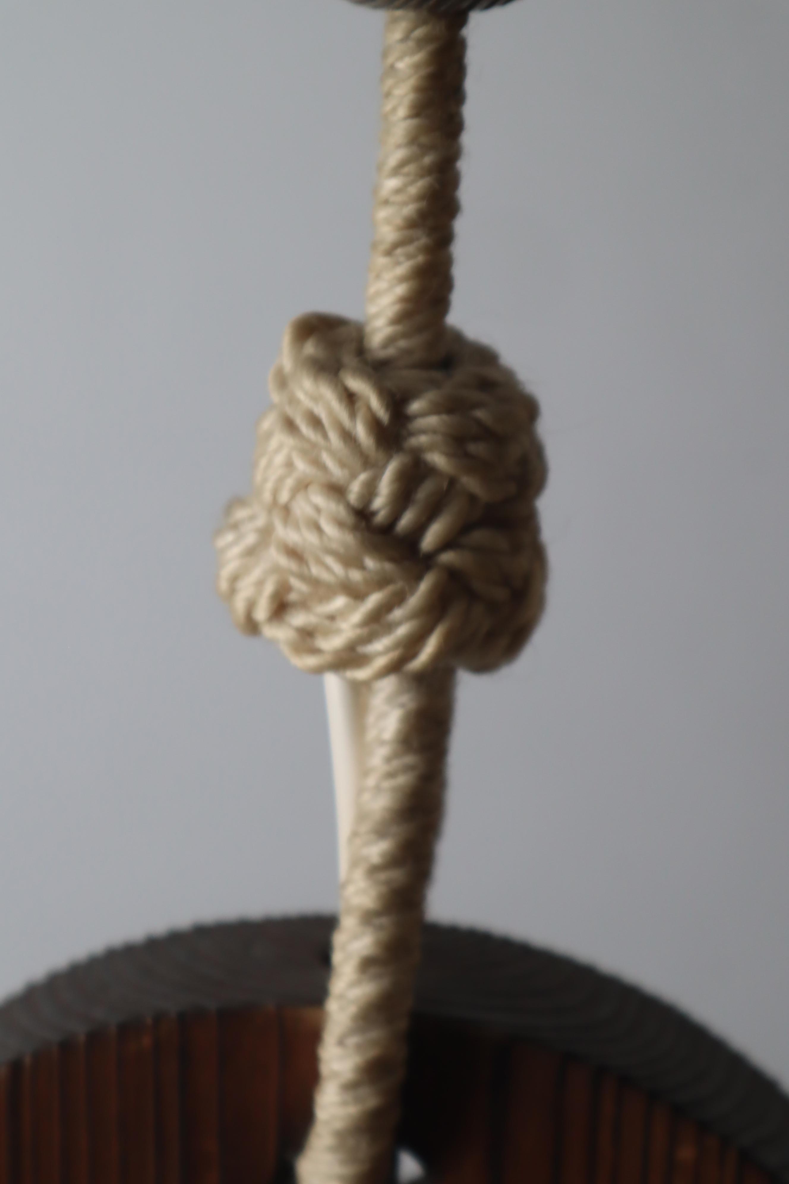 Appendino scultoreo Temde  Lampada anni '60, Svizzera. in vendita 10