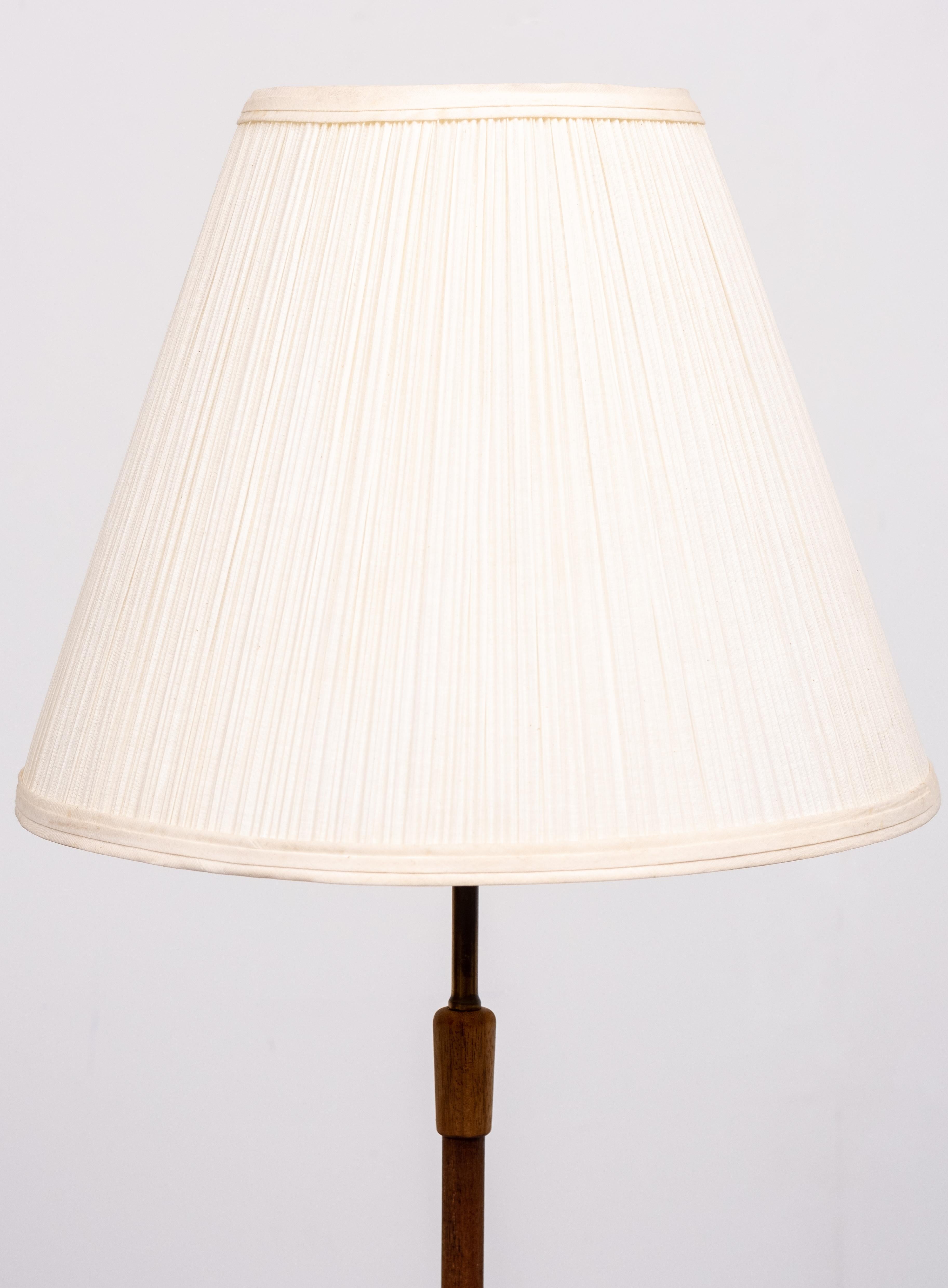 German Temde Teak Floor Lamp, 1960s For Sale