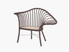 Temes Brasilianischer Contemporary Sessel aus Holz und Stroh von Lattoog