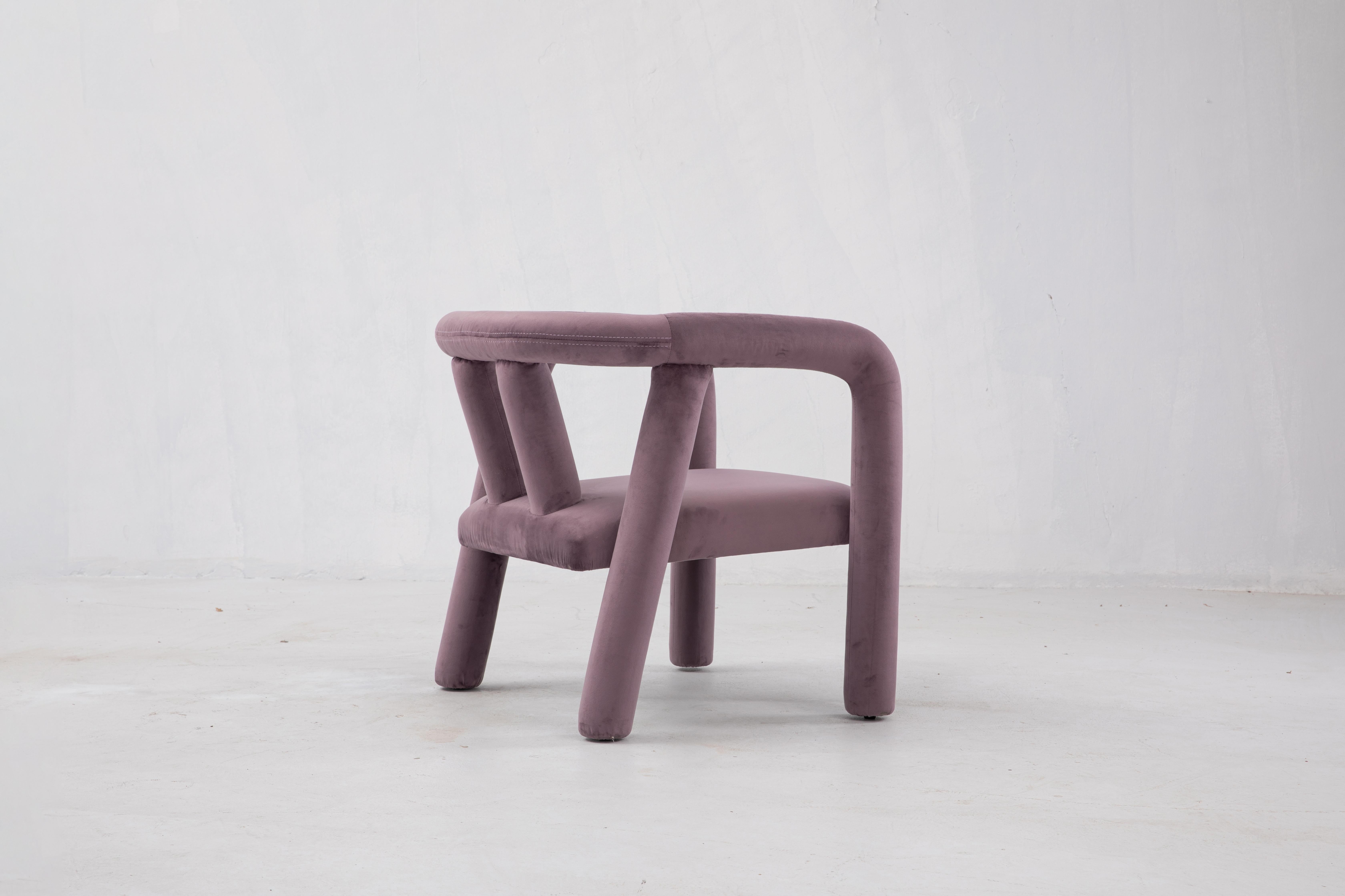 lavender armchair