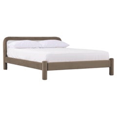 Temi Bed by Sun at Six, Minimalist Taupe Queen Bed