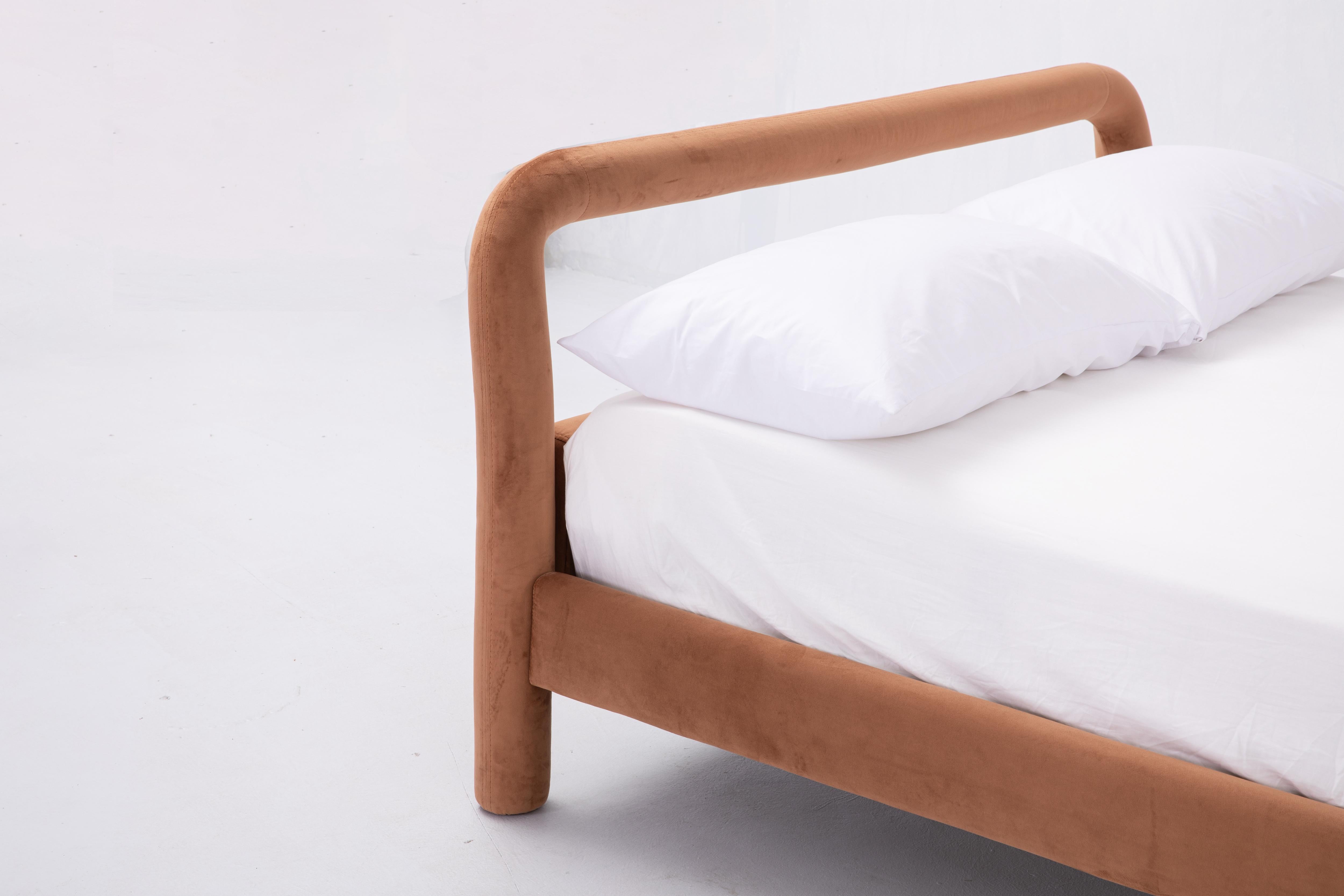 Chinese Temi Bed by Sun at Six, Minimalist Teja King Bed For Sale
