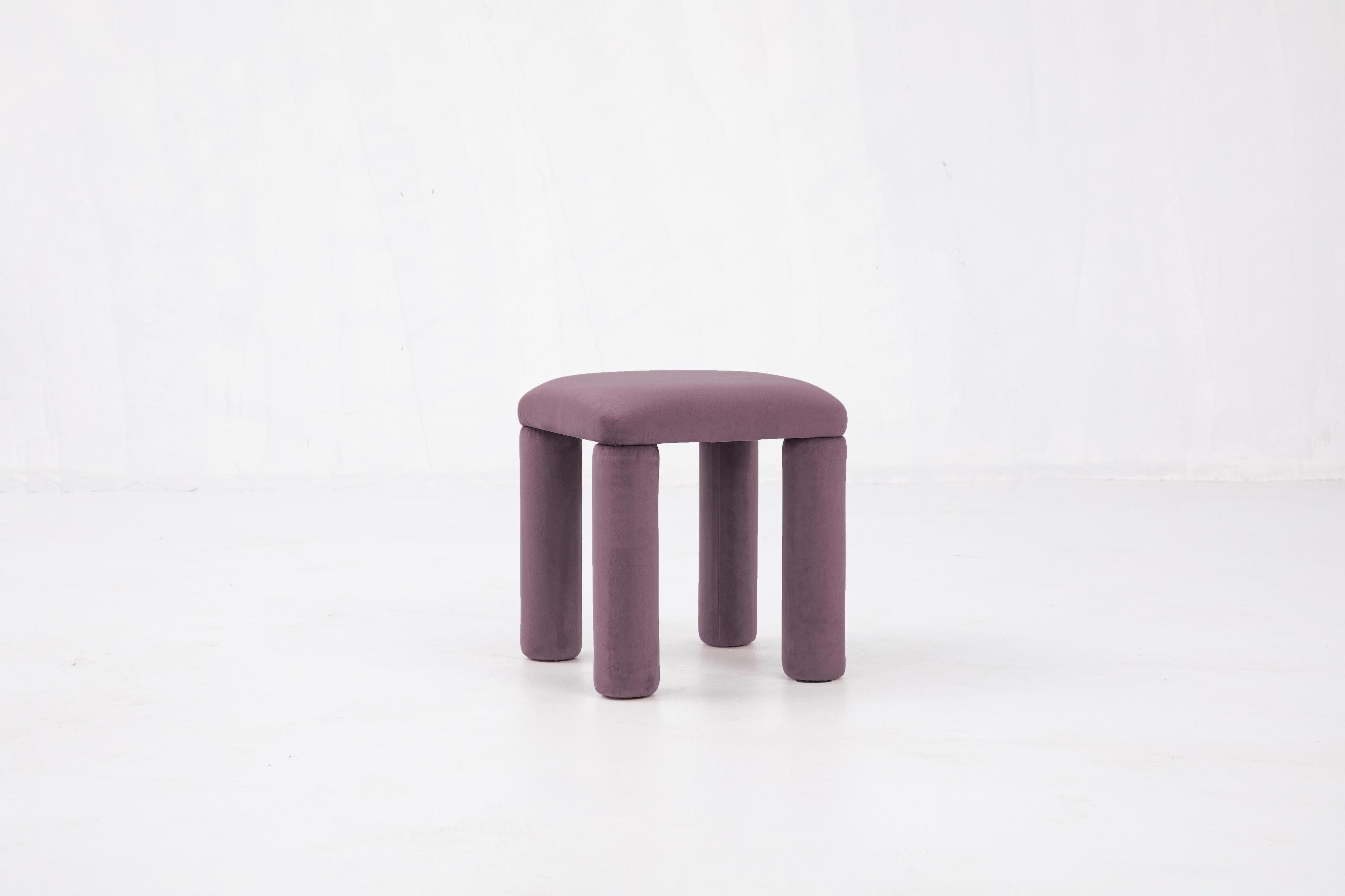 Tabouret Temi en velours minimaliste Teja by Sun at Six en vente 3
