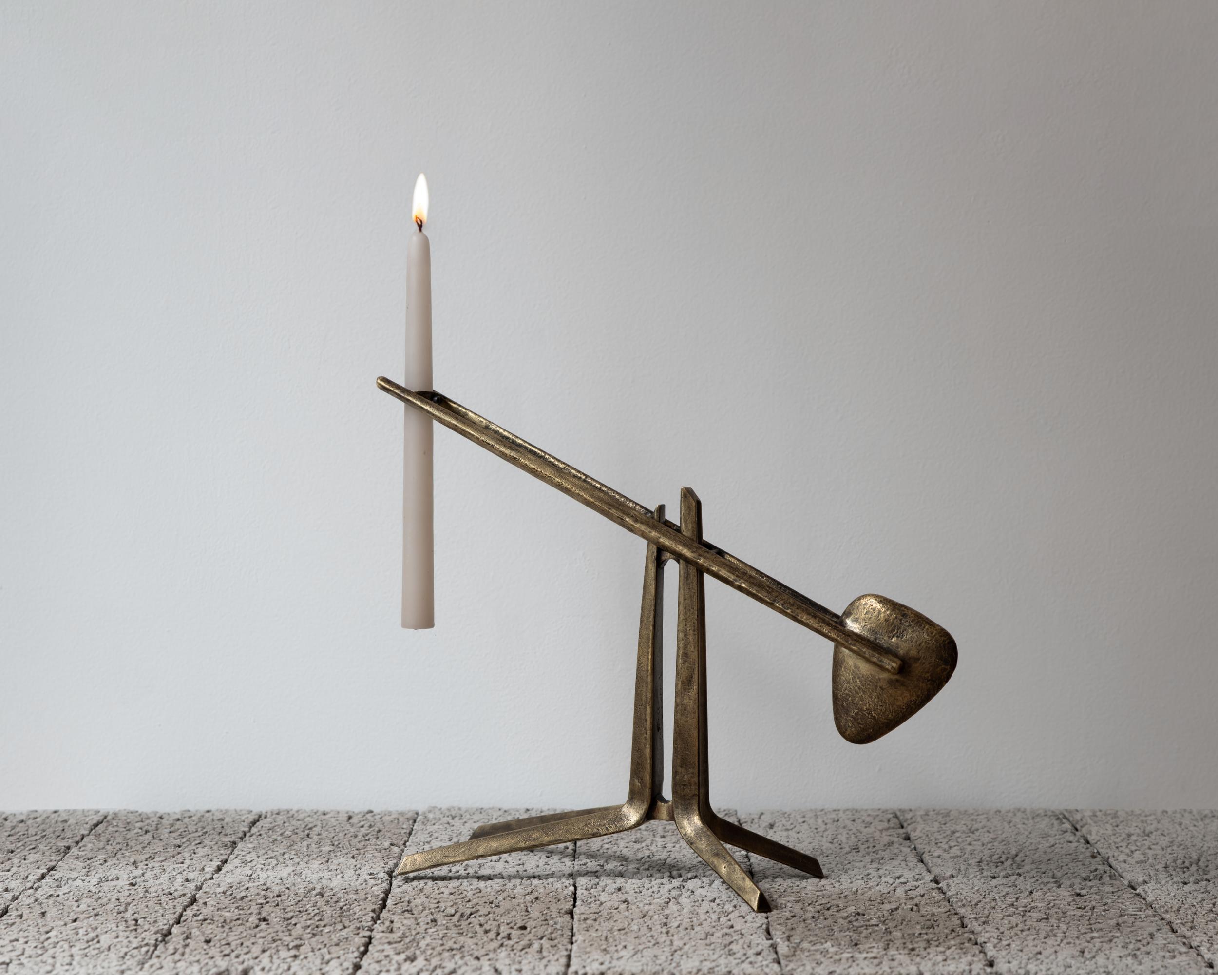 Contemporary Temis Candle Holder by Federico Stefanovich For Sale