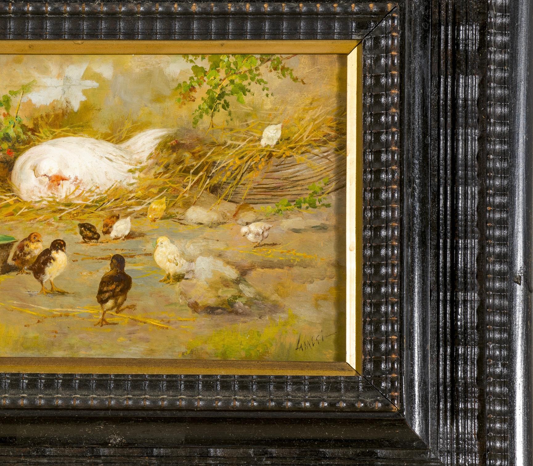 Peinture italienne signée du début du 20e siècle en vente 2