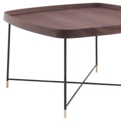 Tempa Large Coffee Table in Solid Walnut Wood