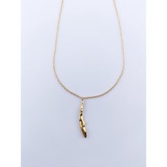 Témpano Large Pendant in 24K Gold-Plated Bronze by xMartaja