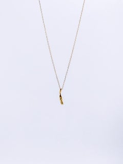 Témpano Small Pendant in 24K Gold-Plated Bronze by xMartaja