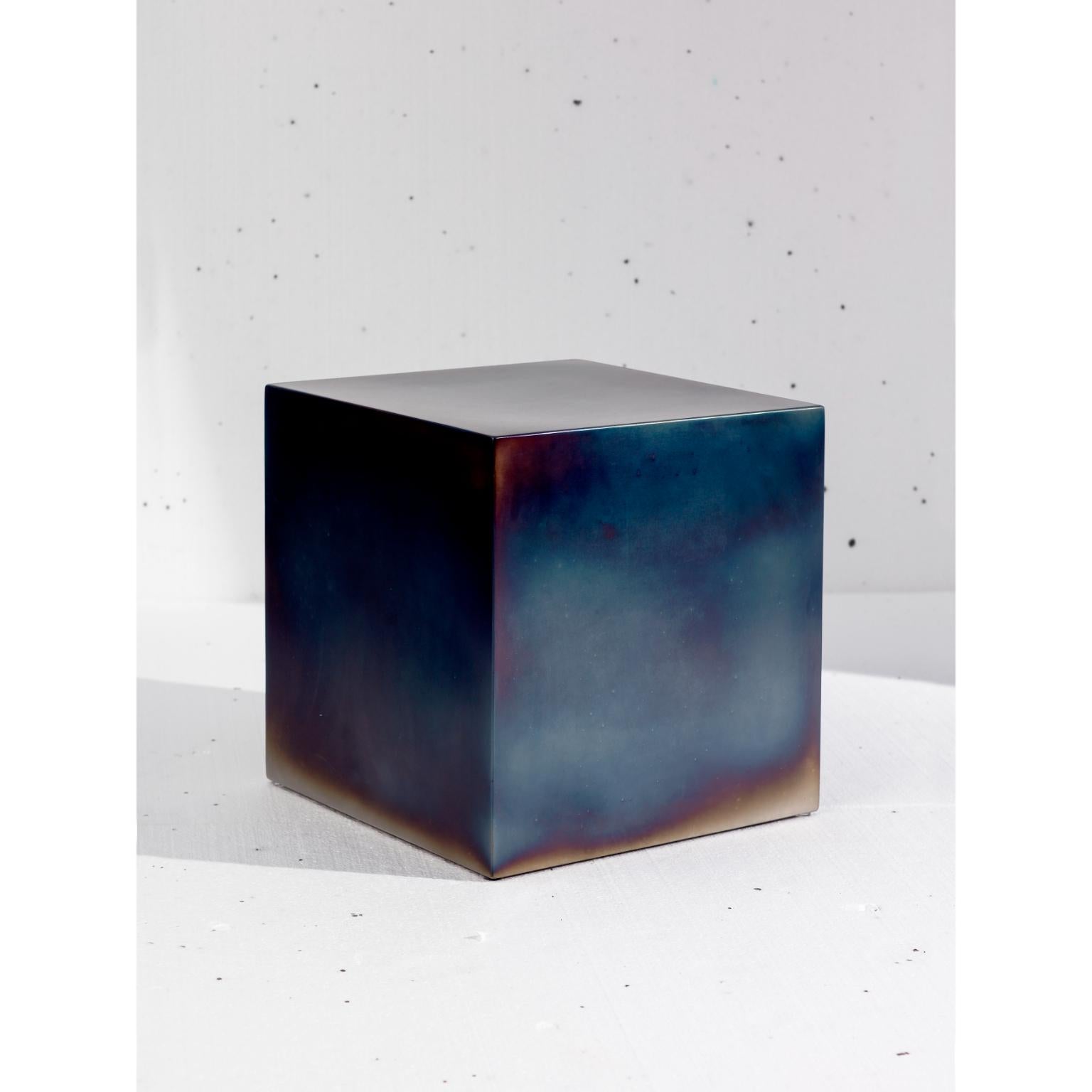 Temper Cube by Max Lipsey
Dimensions: D 40 x W 40 x H 40 cm.
Materials: Steel.

Collaboration with Sabine Marcelis. 

Atelier Max Lipsey is the workshop of Max Lipsey, an American designer based in Eindhoven, The Netherlands.

After receiving a BA